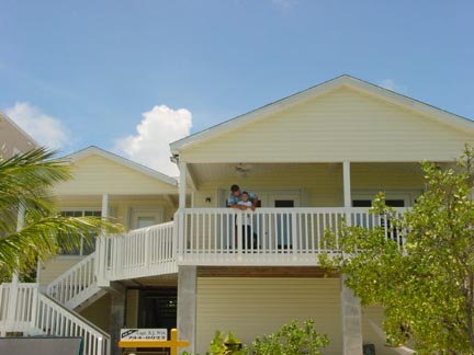 Back of house, pictured from dock.